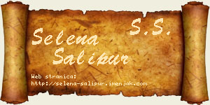 Selena Šalipur vizit kartica